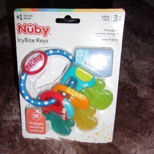 New Nuby IcyBite Keys Infant Teething Toy New